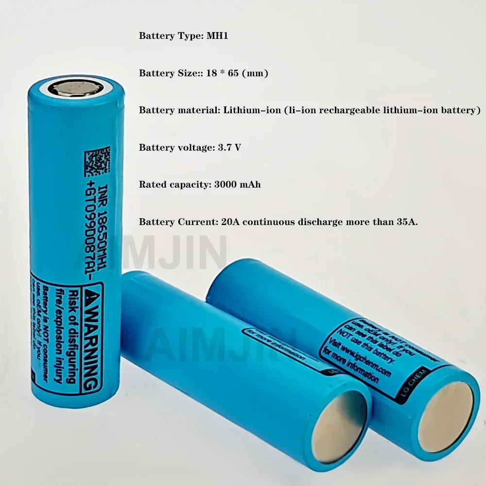 3.7V 3000mAh rechargeable lithium-ion battery For Remote Control Durable Batteries+charger INR18650-MH1
3.7V 3000mAh rechargeable lithium-ion battery For Remote Control Durable Batteries+charger INR18650-MH1