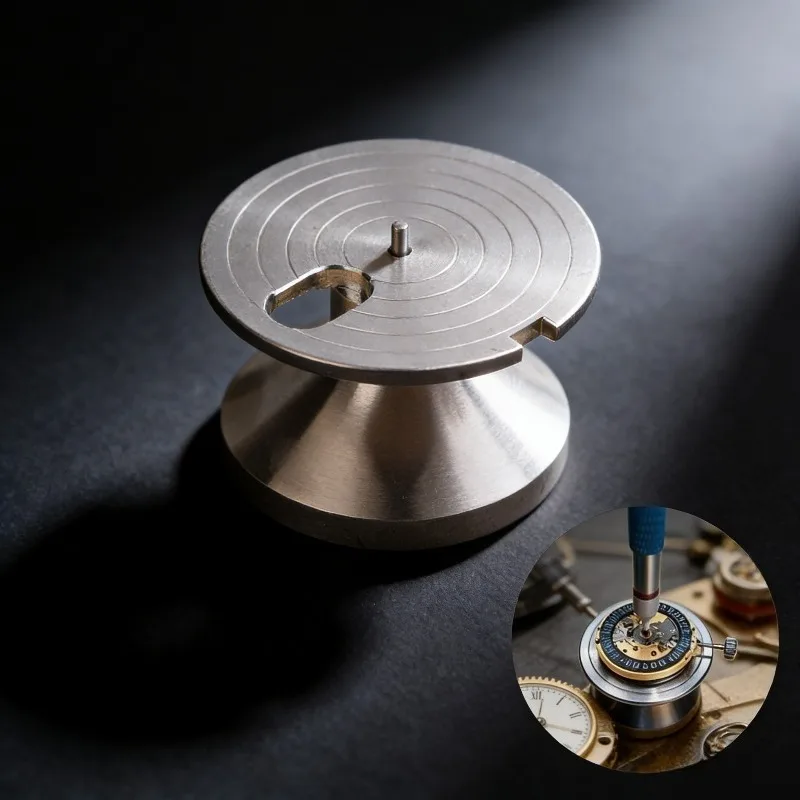 Stainless Steel Watch Movement Holder - Multi-Function Base for Hands Dial Installation Watchmakers Repair Tool
Stainless Steel Watch Movement Holder - Multi-Function Base for Hands Dial Installation Watchmakers Repair Tool