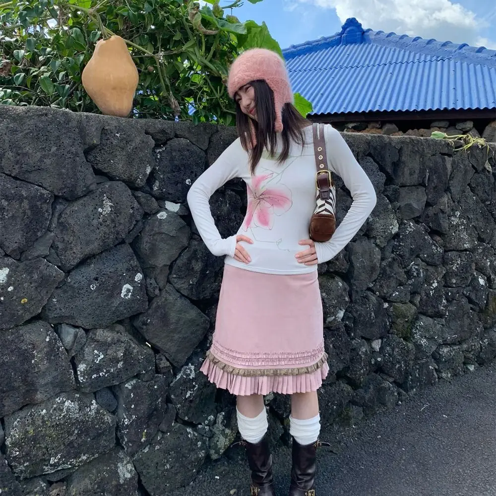 Rhinestone Floral Long Sleeve T-shirt Sweet Chic Flower Shirts Women Ladies Clothing Korean Style Y2k Crop Tops Streetwear
Rhinestone Floral Long Sleeve T-shirt Sweet Chic Flower Shirts Women Ladies Clothing Korean Style Y2k Crop Tops Streetwear