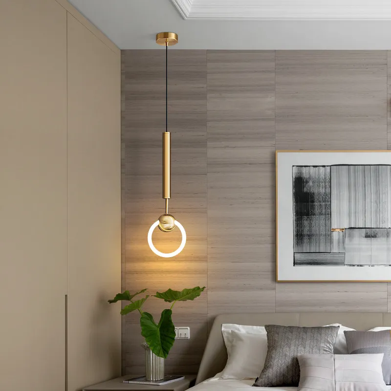 Modern Gold Ring LED Pendant Light Minimalist Nordic Hanging Pendent Lamp For Bedroom Bedside Bar Kitchen Living Room Decor
Modern Gold Ring LED Pendant Light Minimalist Nordic Hanging Pendent Lamp For Bedroom Bedside Bar Kitchen Living Room Decor