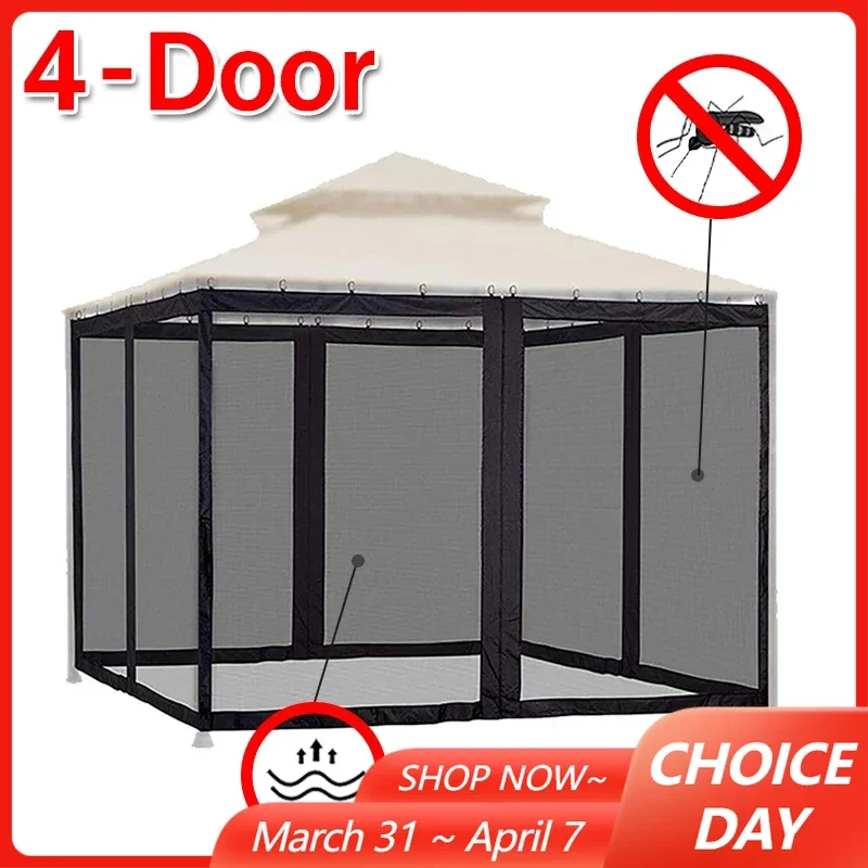 Черная садовая москитная сетка для беседки, 300x300x210 см, водонепроницаемая универсальная сетчатая сетка, 4-дверная занавеска с молниями
Черная садовая москитная сетка для беседки, 300x300x210 см, водонепроницаемая универсальная сетчатая сетка, 4-дверная занавеска с молниями