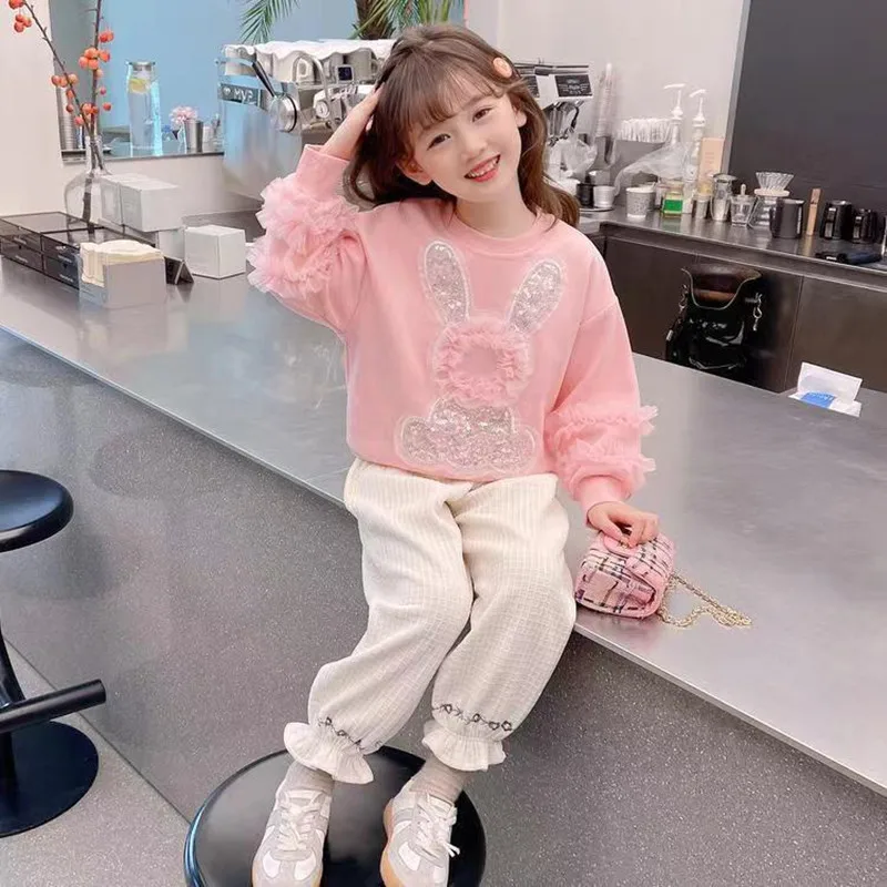 Girls’ Baby Sweater Autumn and Winter New Round Neck Flower Sweater Childeren's Pink Long Sleeved Shirt
Girls’ Baby Sweater Autumn and Winter New Round Neck Flower Sweater Childeren's Pink Long Sleeved Shirt