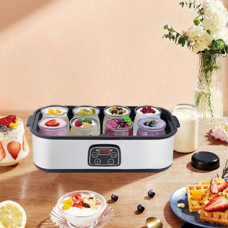 110V /220V Yogurt Makers Automatic Yogurt Machine Treats Homemade Yogurt Professional Ice Cream Pudding Maker with 8 Yogurts Jar
110V /220V Yogurt Makers Automatic Yogurt Machine Treats Homemade Yogurt Professional Ice Cream Pudding Maker with 8 Yogurts Jar