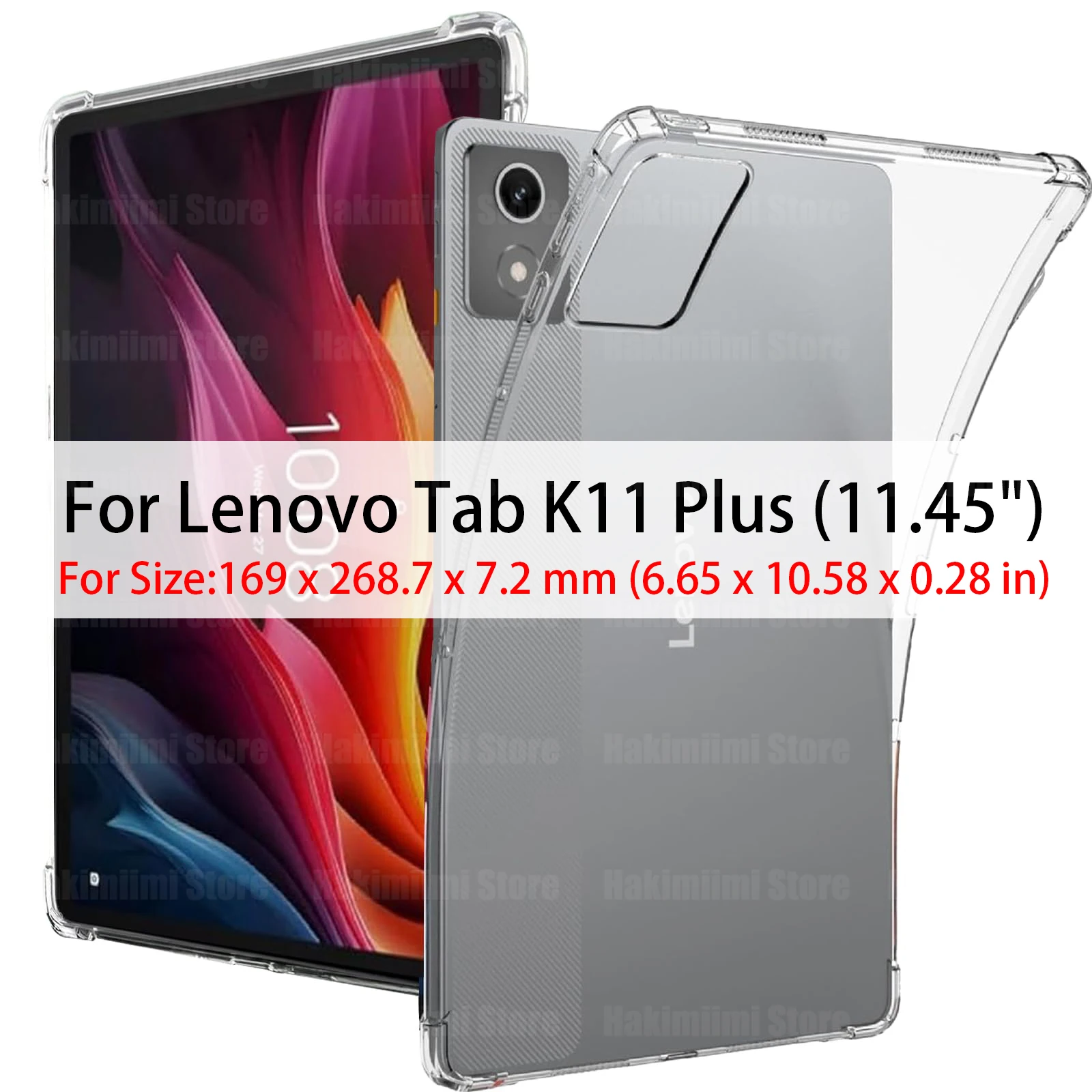Прозрачный чехол для Lenovo Tab K11 Plus (11,45 дюйма), подушка безопасности, защита от падения, гибкий силиконовый противоударный чехол из ТПУ для Lenovo Tab K11 Plus
Прозрачный чехол для Lenovo Tab K11 Plus (11,45 дюйма), подушка безопасности, защита от падения, гибкий силиконовый противоударный чехол из ТПУ для Lenovo Tab K11 Plus