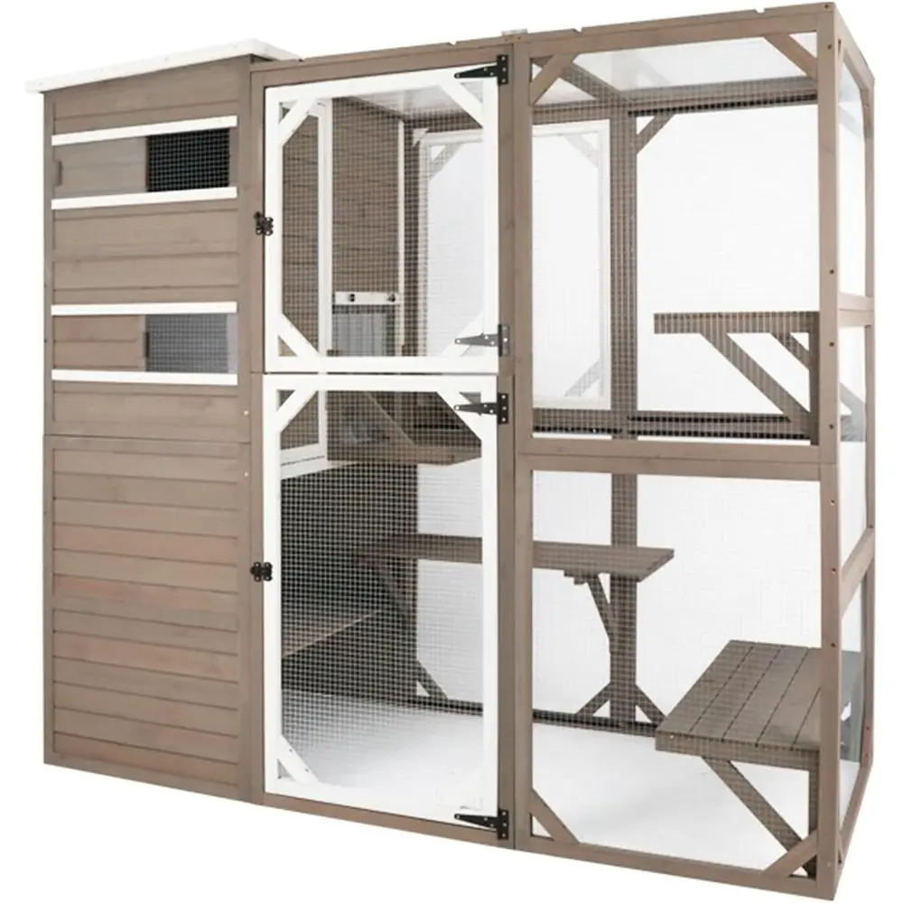 Large Outdoor Catio Cat Enclosures with Hidden Room,4 SCat House or Outsider Indoor Cats,Wooden Kitten Cage with Weatherproo Roo
Large Outdoor Catio Cat Enclosures with Hidden Room,4 SCat House or Outsider Indoor Cats,Wooden Kitten Cage with Weatherproo Roo
