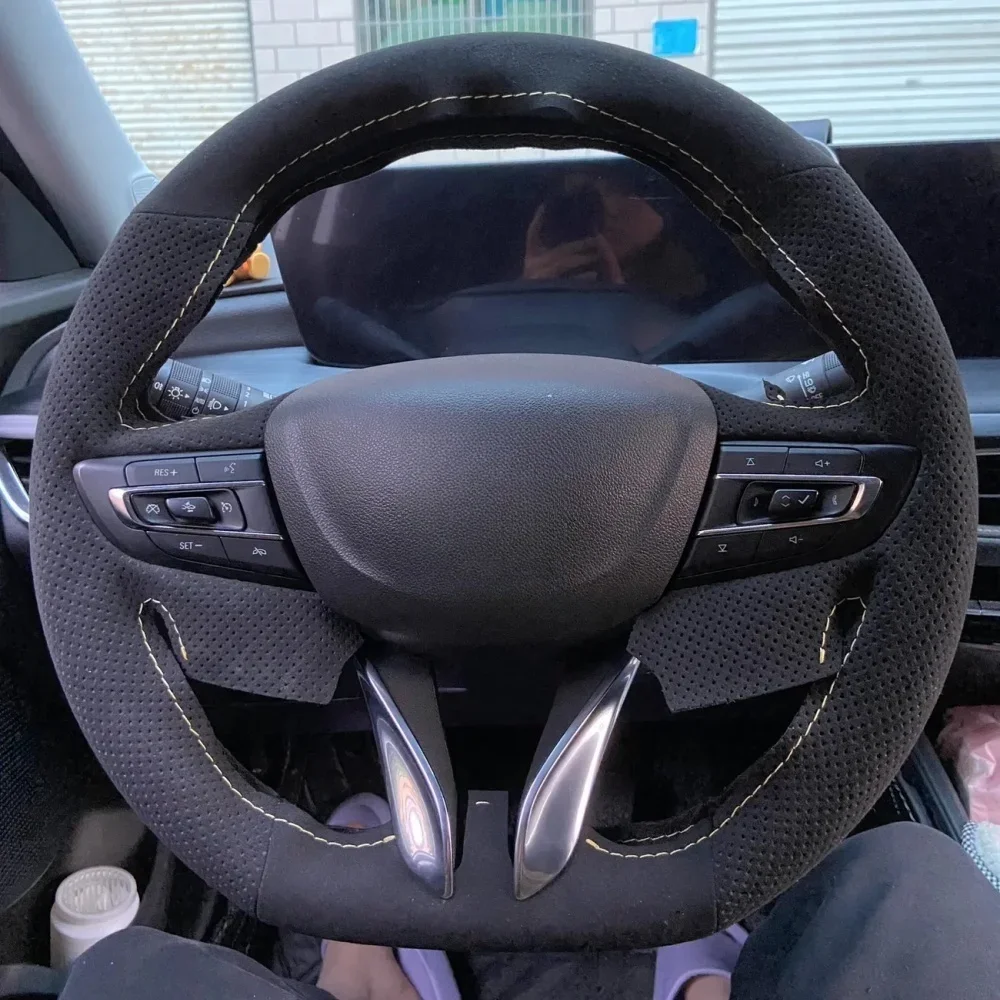 Плетеный чехол на руль автомобиля «сделай сам», замшевый чехол для Porsche Taycan Boxste Panamera Macan Cayenne 718 971, аксессуары для салона автомобиля
Плетеный чехол на руль автомобиля «сделай сам», замшевый чехол для Porsche Taycan Boxste Panamera Macan Cayenne 718 971, аксессуары для салона автомобиля