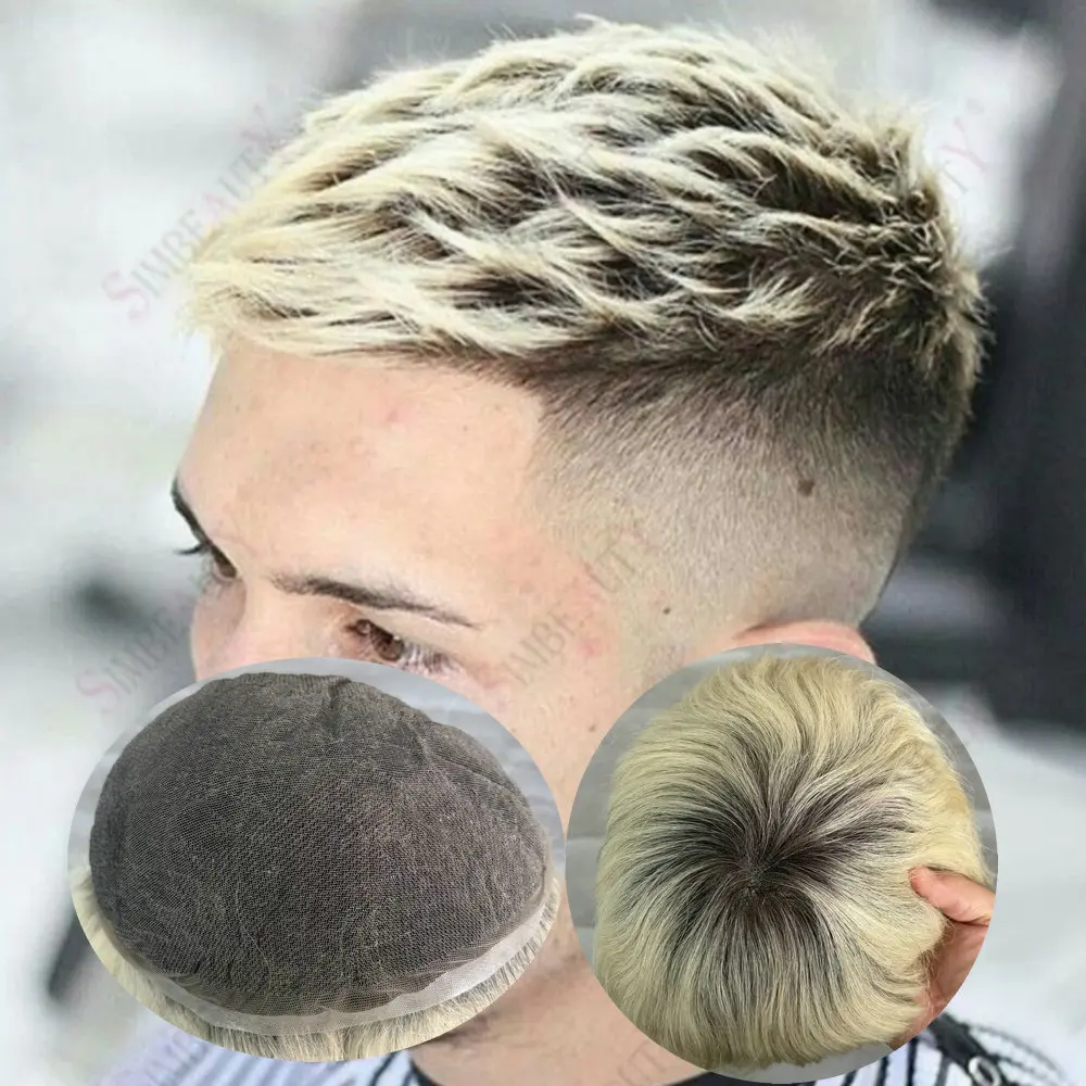 Невидимый парик-накладка из натуральных волос омбре-блонд для мужчин 1Bt613 # Мужской протез волос с полным швейцарским кружевом и проклеенными узлами 1Bt60R
Невидимый парик-накладка из натуральных волос омбре-блонд для мужчин 1Bt613 # Мужской протез волос с полным швейцарским кружевом и проклеенными узлами 1Bt60R