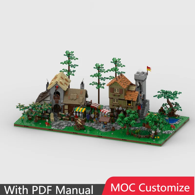 2160 PCS Customize Medieval Town SquareTechnical Bricks Model Display Block Toys For Kids DIY Assembly Surprise Birthday Gifts
2160 PCS Customize Medieval Town SquareTechnical Bricks Model Display Block Toys For Kids DIY Assembly Surprise Birthday Gifts