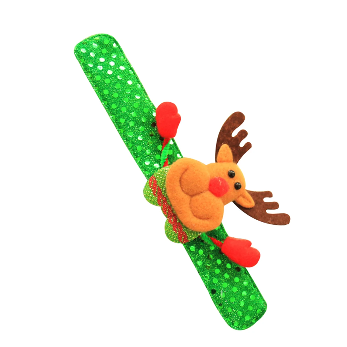 Glow Bracelet LED Slap Bracelets Christmas Elk Deer Wristband Light up Sequins Soft Fabric Skin Friendly Comfortable Fit Most
Glow Bracelet LED Slap Bracelets Christmas Elk Deer Wristband Light up Sequins Soft Fabric Skin Friendly Comfortable Fit Most