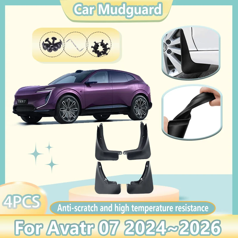 4PCS Car Mudflaps For Avatr 07 2024 2025 2026 Front Rear Mud Guard Splash Rubber Fender Flap Mudguards Tools Auto Accessories
4PCS Car Mudflaps For Avatr 07 2024 2025 2026 Front Rear Mud Guard Splash Rubber Fender Flap Mudguards Tools Auto Accessories