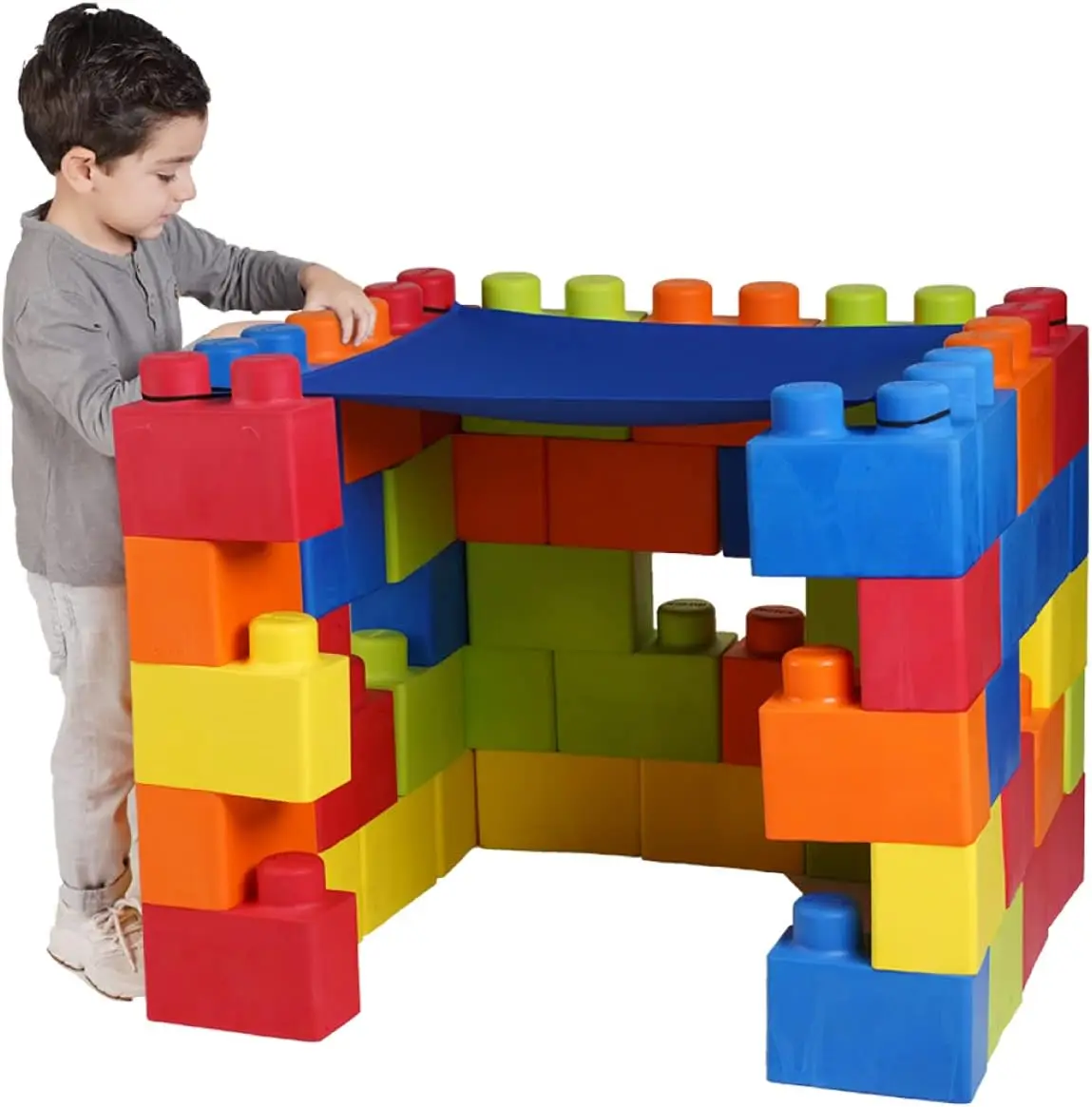 Foam Building Blocks | Jumbo Size | Like Learning Resources, Creative, Safe and Fun Toy | for Kids | 50 Pieces
Foam Building Blocks | Jumbo Size | Like Learning Resources, Creative, Safe and Fun Toy | for Kids | 50 Pieces