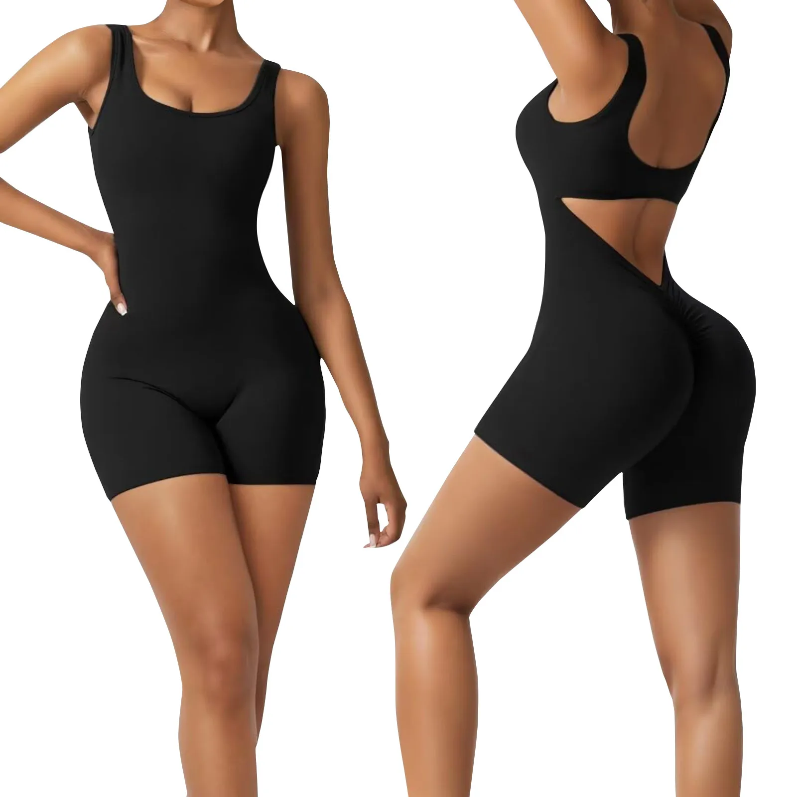Jumpsuit New Sleeveless Rompers Scrunch Butt Yoga Sets Racerback Jumpsuit For Women Clothing Workout Open Back Sports Suit
Jumpsuit New Sleeveless Rompers Scrunch Butt Yoga Sets Racerback Jumpsuit For Women Clothing Workout Open Back Sports Suit