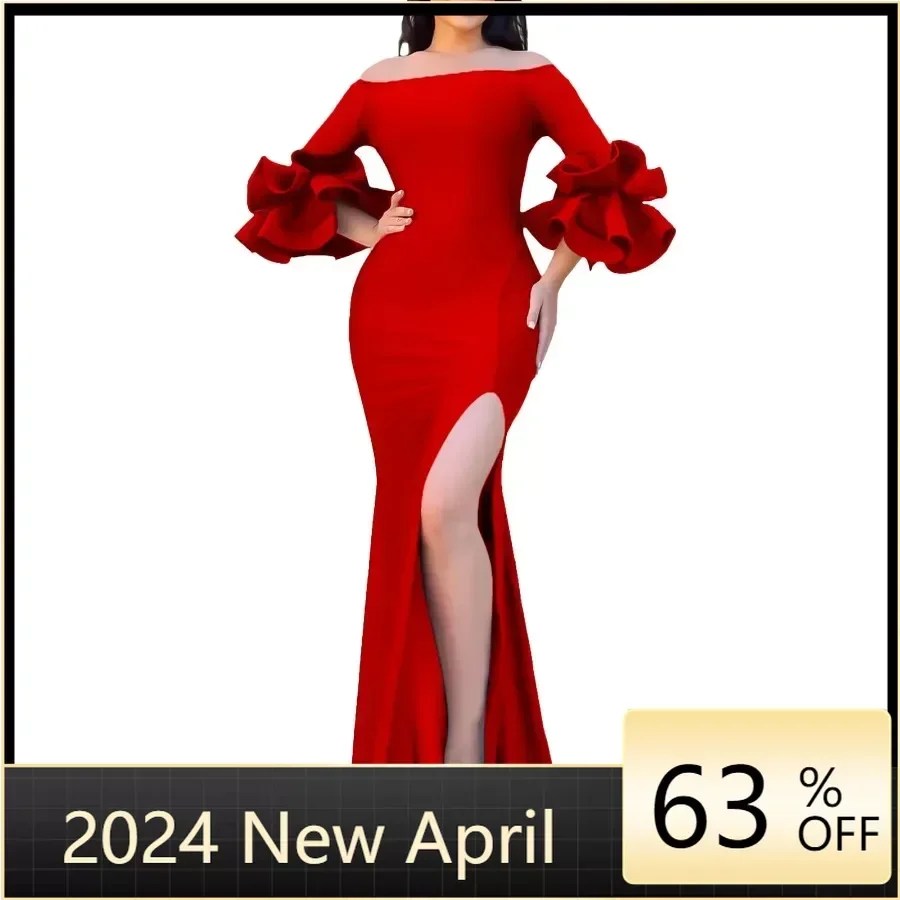 African Evening Party Dresses for Women Spring 2024 Long Sleeve Polyester Black White Red Green Long Maxi Dress Africa Clothing
African Evening Party Dresses for Women Spring 2024 Long Sleeve Polyester Black White Red Green Long Maxi Dress Africa Clothing