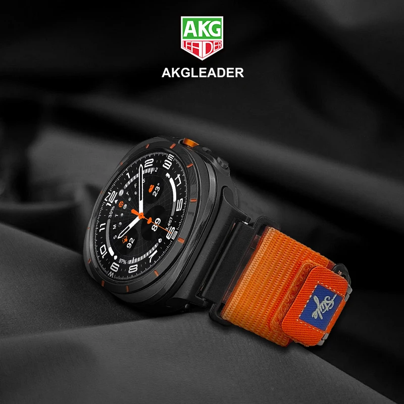 AKGLEADER Magnetic nylon loop watch band for Samsung Galaxy Watch 8 classic 46mm 40mm 44mm band for watch 7 Ultra 47mm strap
AKGLEADER Magnetic nylon loop watch band for Samsung Galaxy Watch 8 classic 46mm 40mm 44mm band for watch 7 Ultra 47mm strap