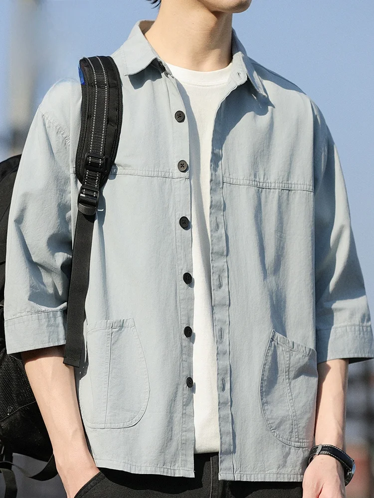 Мужская повседневная дышащая и удобная верхняя одежда свободного кроя из чистого хлопка, стандартной длины
Мужская повседневная дышащая и удобная верхняя одежда свободного кроя из чистого хлопка, стандартной длины