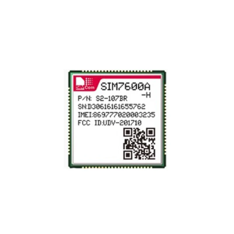SIMCOM SIM7600A-H LCC LTE Cat4 Module multi-band LTE-FDD/LTE-TDD/HSPA+/UMTS/EDGE/GPRS/GSM LCC type B2/B4/B12 B2/B5
SIMCOM SIM7600A-H LCC LTE Cat4 Module multi-band LTE-FDD/LTE-TDD/HSPA+/UMTS/EDGE/GPRS/GSM LCC type B2/B4/B12 B2/B5