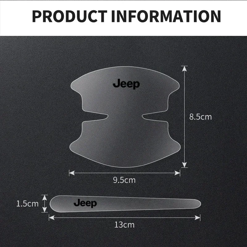 8Pcs Car Door Handle Bowl Protector Sticker Gift for Jeep Renegade Wrangler JK JL Grand Cherokee Anti-Scratch Car Accessories
8Pcs Car Door Handle Bowl Protector Sticker Gift for Jeep Renegade Wrangler JK JL Grand Cherokee Anti-Scratch Car Accessories