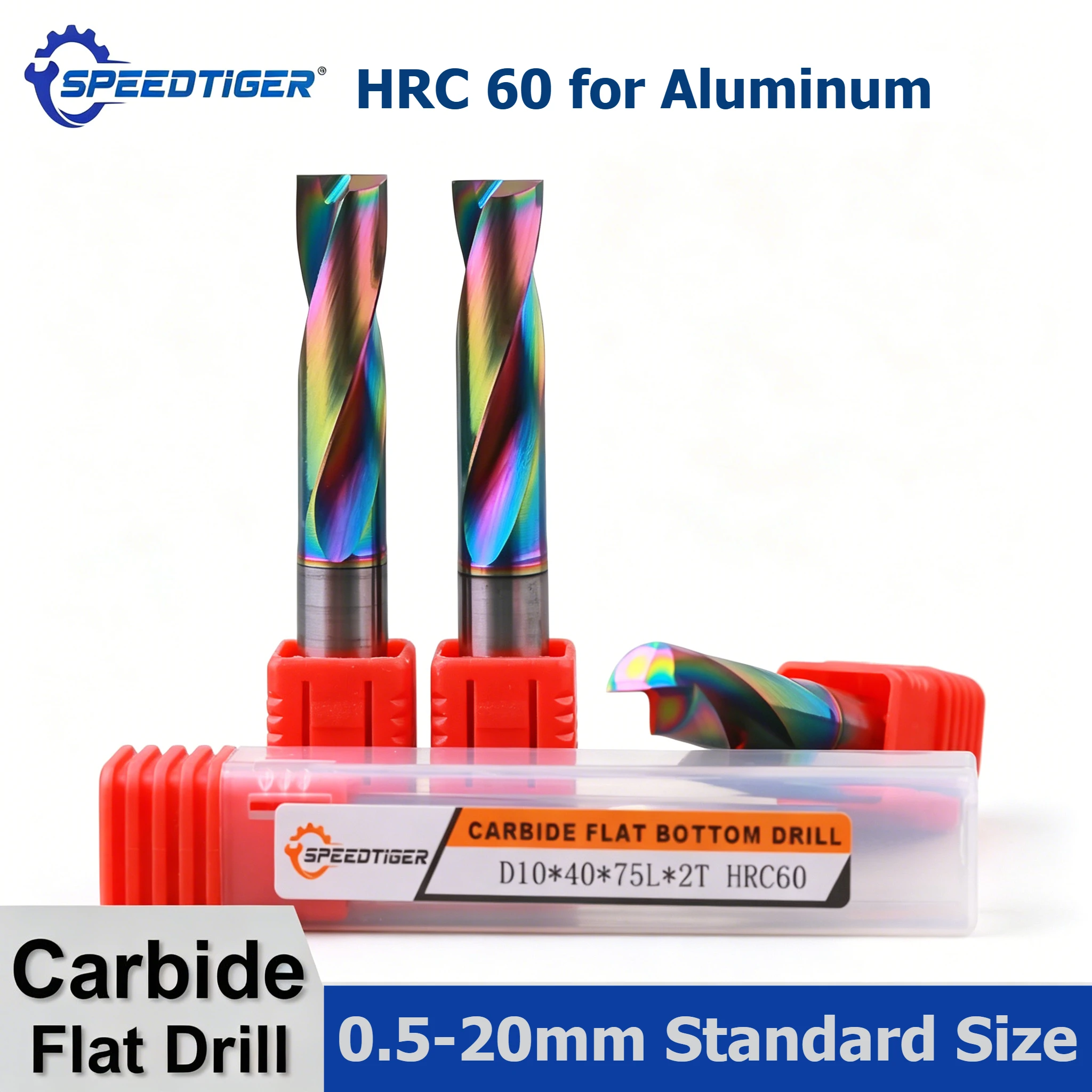SPEEDTIGER Flat Drill 0.5-20mm Solid Carbide DLC Coating for Non-metal Aluminum Copper CNC Curved Surface Bottom Hole Making
SPEEDTIGER Flat Drill 0.5-20mm Solid Carbide DLC Coating for Non-metal Aluminum Copper CNC Curved Surface Bottom Hole Making