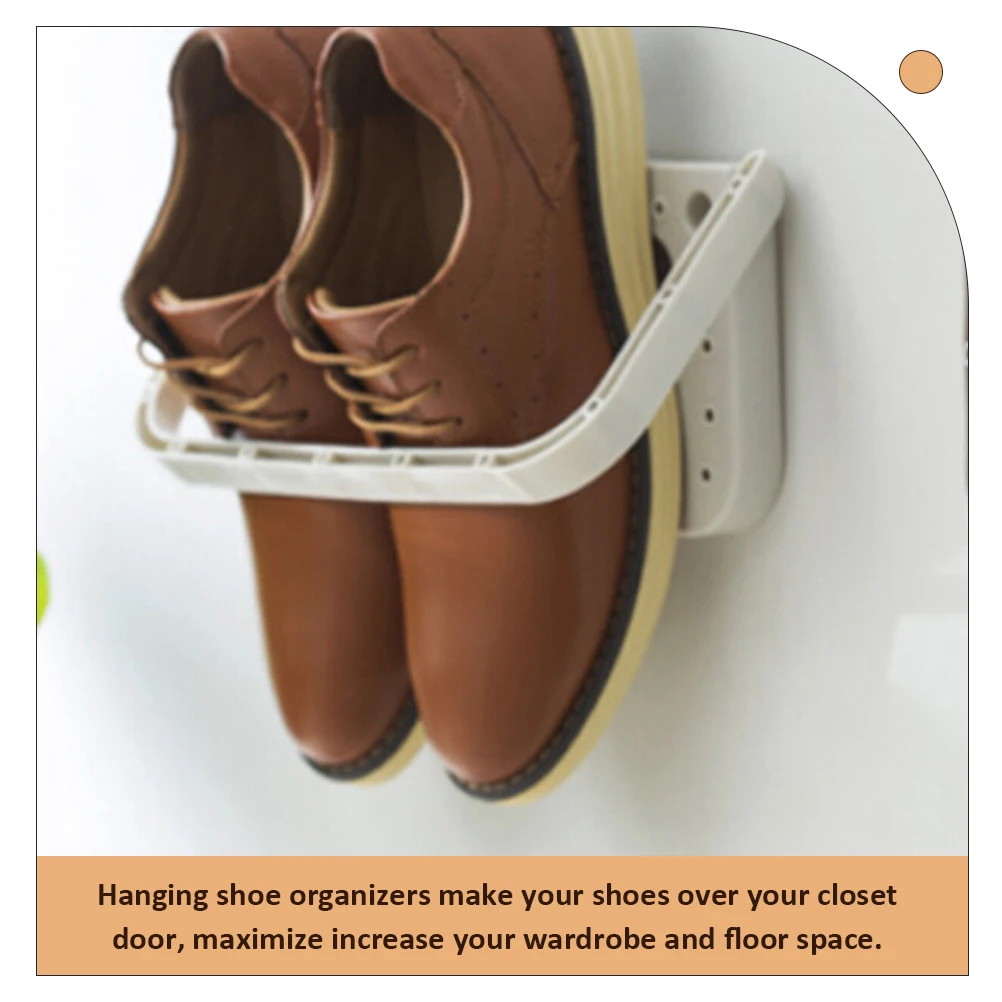 Wall Mounted Shoe Rack Hanging Organizer Storage Holder for Shoes 5 Tiers Non Slip ABS Plastic Shoe Racks
Wall Mounted Shoe Rack Hanging Organizer Storage Holder for Shoes 5 Tiers Non Slip ABS Plastic Shoe Racks