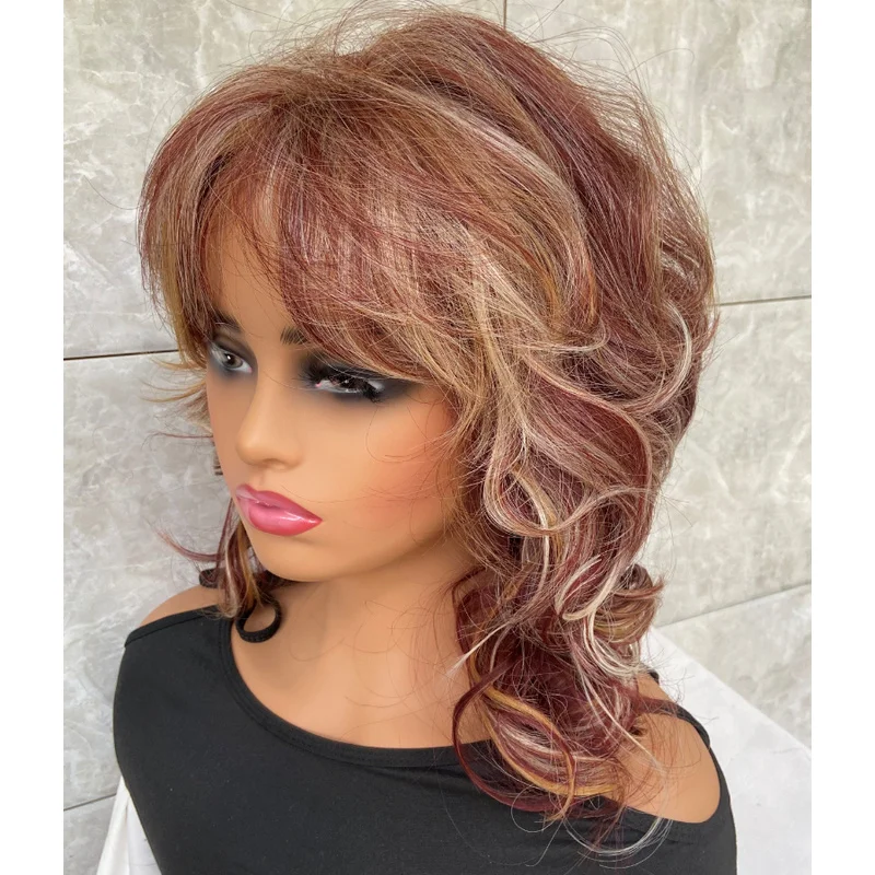 Long Wavy Auburn Red Brown Mix Synthetic Hair Wigs Women Soft Natural Daily Use
Long Wavy Auburn Red Brown Mix Synthetic Hair Wigs Women Soft Natural Daily Use