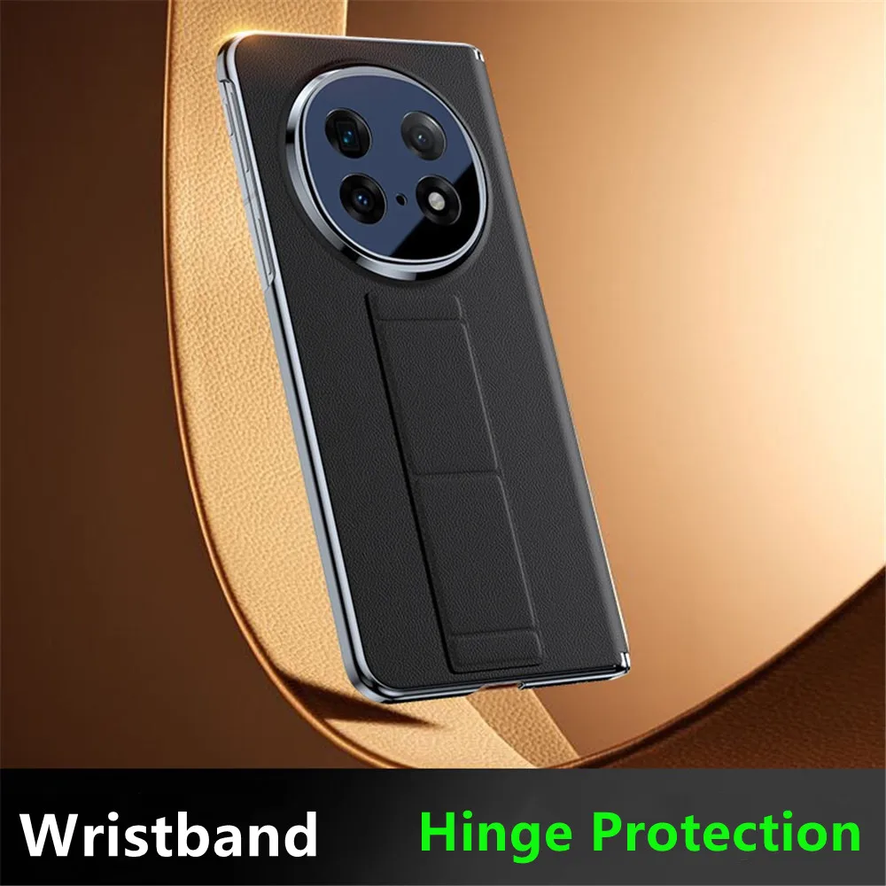 Genuine Cowhide Leather Magsafe Case For OPPO Find N5 Wristband Hinge Protective Back Cover
Genuine Cowhide Leather Magsafe Case For OPPO Find N5 Wristband Hinge Protective Back Cover