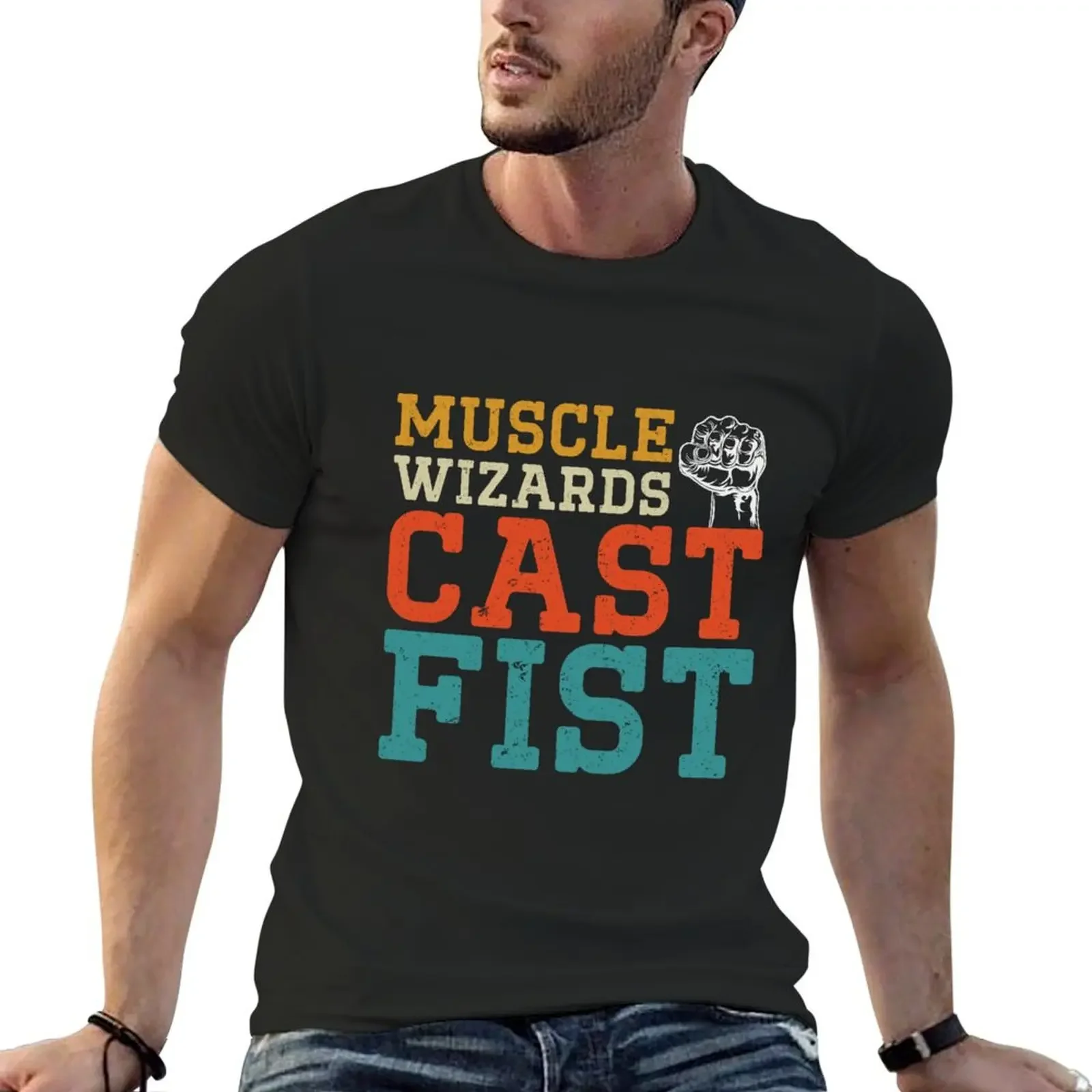Muscle Wizards Cast Fist T-Shirt luxury designer aesthetic clothes slim fit t shirts for men
Muscle Wizards Cast Fist T-Shirt luxury designer aesthetic clothes slim fit t shirts for men