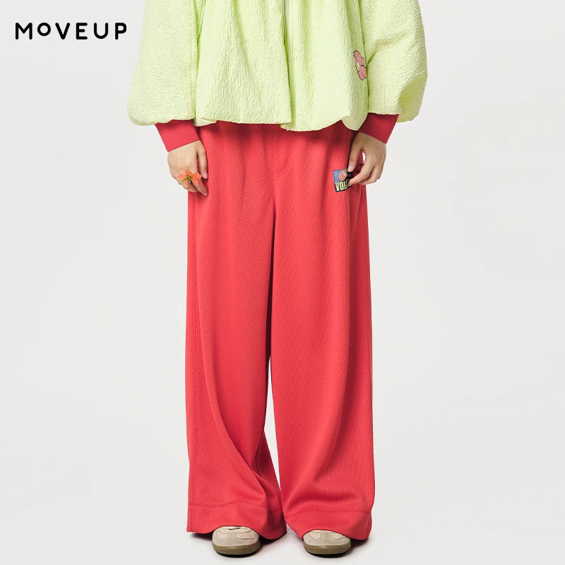 MOVEUP Casual Straight Leg Pants 2026 Spring New Elastic Waist Woven Label Pocket Loose Commuting Trousers For Women 124110103
MOVEUP Casual Straight Leg Pants 2026 Spring New Elastic Waist Woven Label Pocket Loose Commuting Trousers For Women 124110103