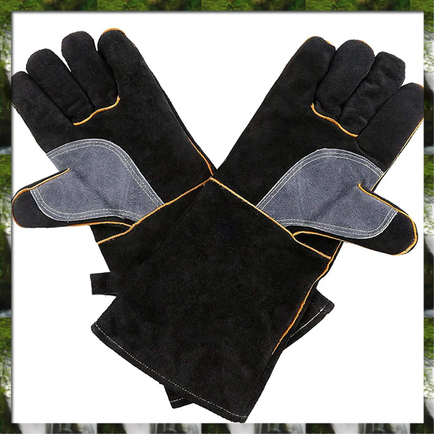 The New 2Pair Extreme Heat & Fire Resistant Gloves Leather With Stitching,Mitts Perfect Black 16 Inches & 14 Inches
The New 2Pair Extreme Heat & Fire Resistant Gloves Leather With Stitching,Mitts Perfect Black 16 Inches & 14 Inches