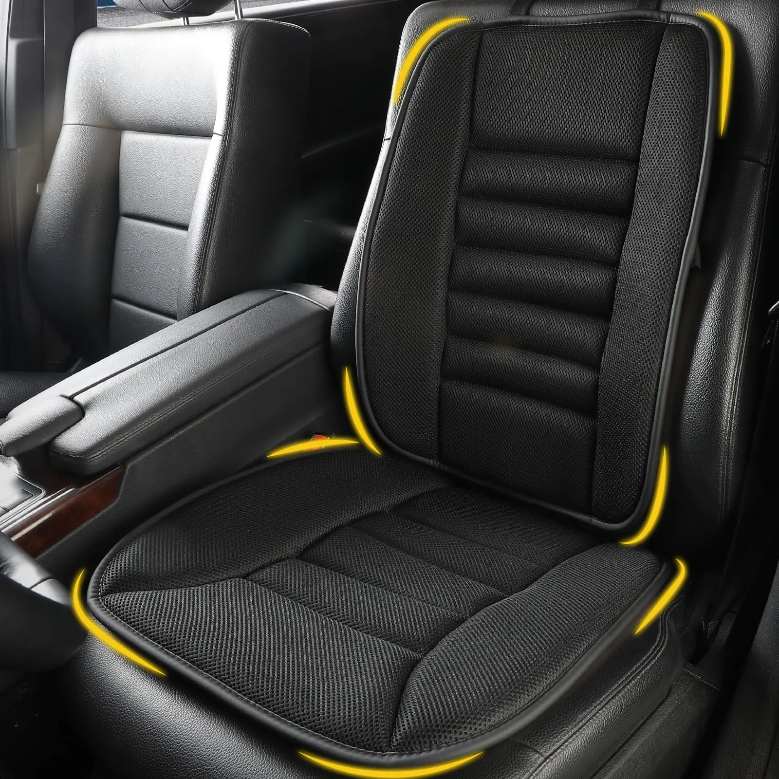 Car Seat Cushion With Back Support Memory Foam Lumbar Pillow For Driving Comfort Black
Car Seat Cushion With Back Support Memory Foam Lumbar Pillow For Driving Comfort Black