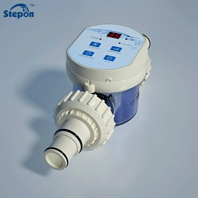 Stepon 25 Years Factory ODM OEM WiFi Application Control Salt Chlorine Generator Battery 2500 5000 7500 10000 Gallon Salt
Stepon 25 Years Factory ODM OEM WiFi Application Control Salt Chlorine Generator Battery 2500 5000 7500 10000 Gallon Salt