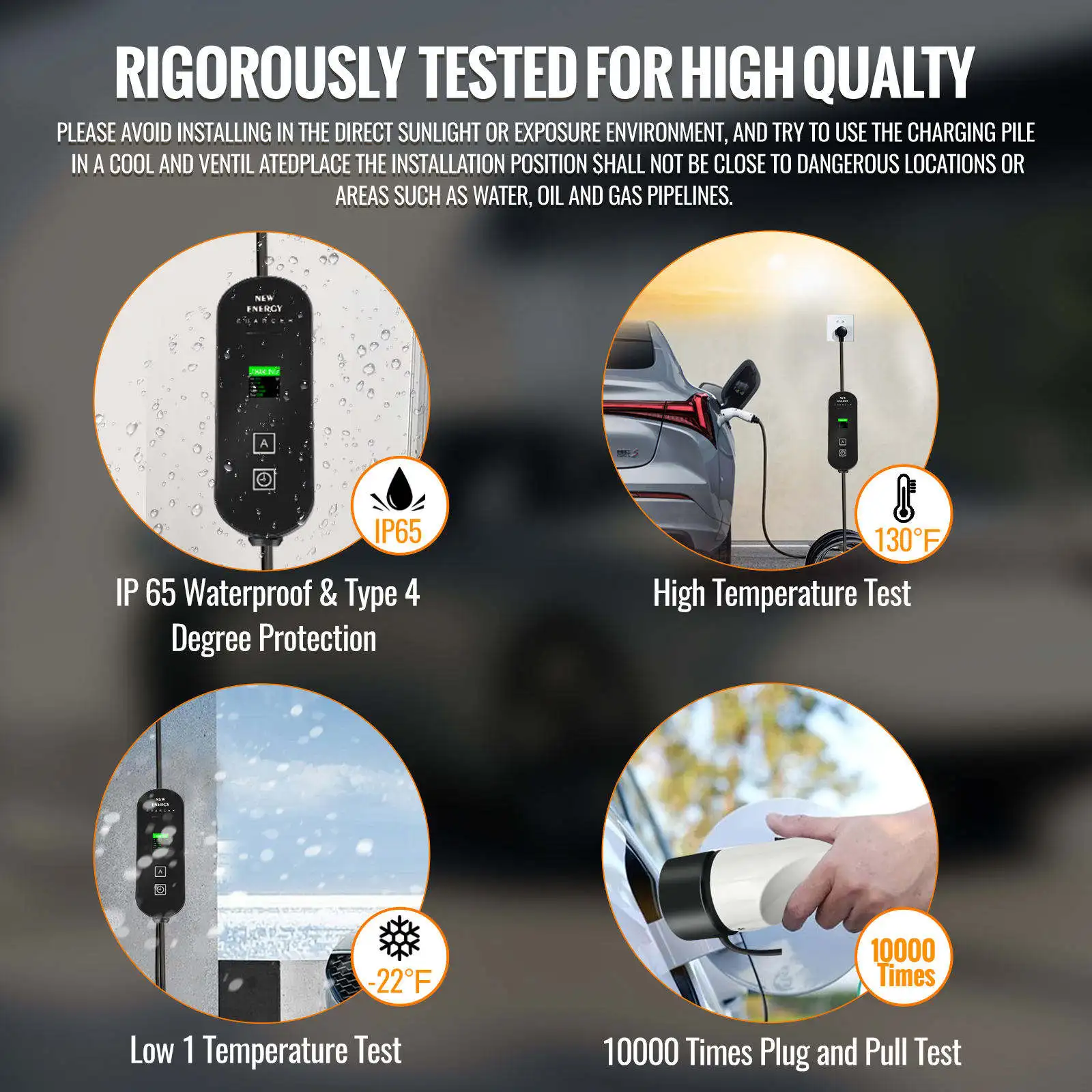 Waterproof Floor-Standing AC Electric Vehicle Charger Durable Charging Pile for Public Area
Waterproof Floor-Standing AC Electric Vehicle Charger Durable Charging Pile for Public Area