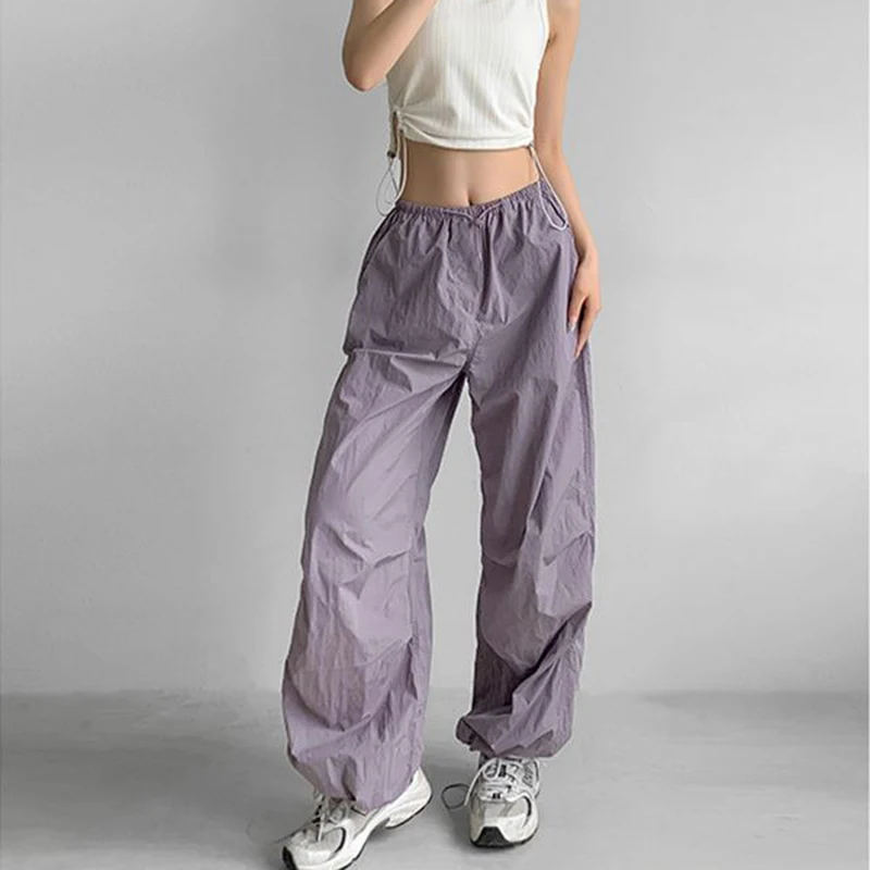 Summer Thin Wide Leg Cargo Pants Women Y2K Korean Streetwear High Waist Female Sport Trousers Fashion Loose All Match Sweatpants
Summer Thin Wide Leg Cargo Pants Women Y2K Korean Streetwear High Waist Female Sport Trousers Fashion Loose All Match Sweatpants