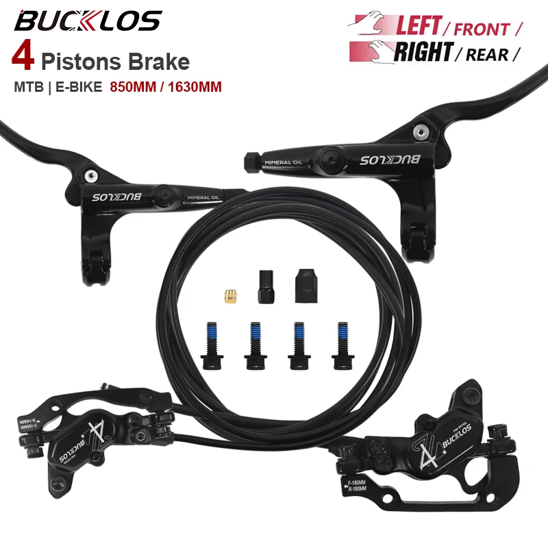 BUCKLOS MTB 4-поршневой гидравлический дисковый тормоз, комплект давления масла 850 мм/1630 мм, передний и задний тормозной костюм с роторами 160 мм, часть велосипеда
BUCKLOS MTB 4-поршневой гидравлический дисковый тормоз, комплект давления масла 850 мм/1630 мм, передний и задний тормозной костюм с роторами 160 мм, часть велосипеда