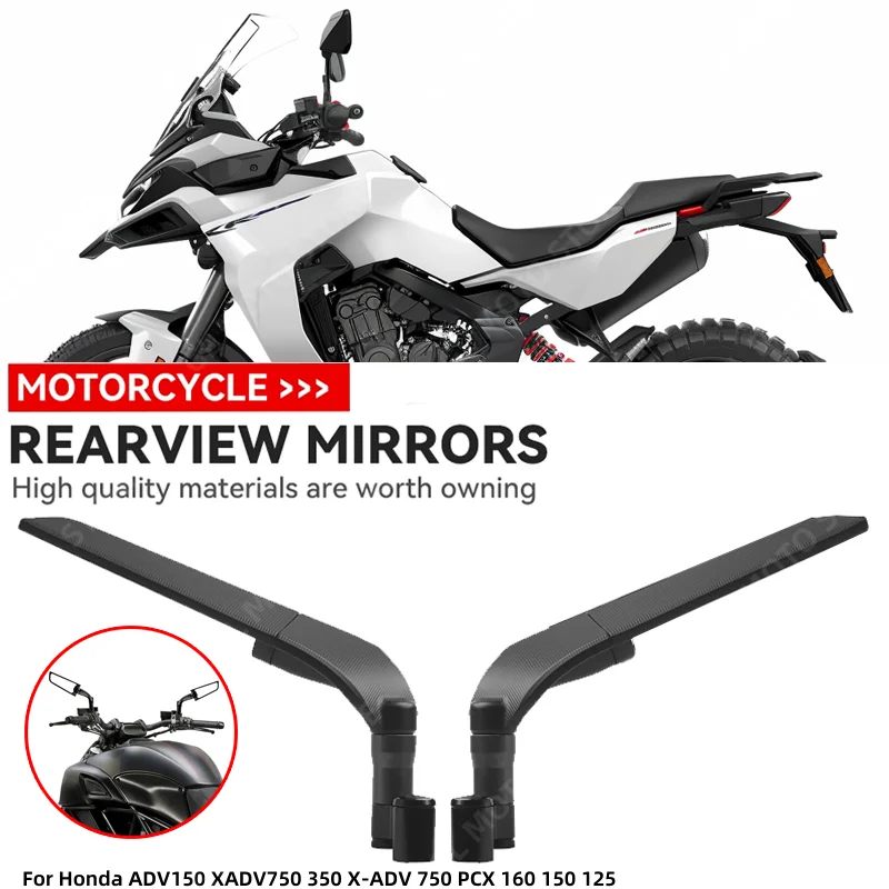 For Honda ADV150 XADV750 350 X-ADV 750 PCX 160 150 125 Motorcycle Wind Wing Side Rearview Mirror Adjustable Rotating Accessories
For Honda ADV150 XADV750 350 X-ADV 750 PCX 160 150 125 Motorcycle Wind Wing Side Rearview Mirror Adjustable Rotating Accessories