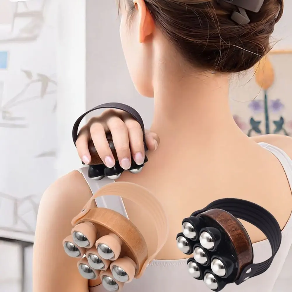 360 Degree Rotate Handheld Massage Tool Wooden Material Ergonomic Handle Roller Ball Massager Non-slip Comfortable
360 Degree Rotate Handheld Massage Tool Wooden Material Ergonomic Handle Roller Ball Massager Non-slip Comfortable