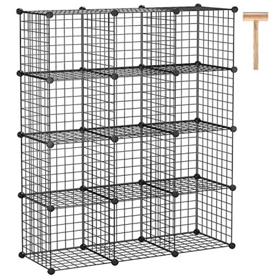 Wire Cube Storage 12-Cube Storage Organizer Metal C Grids Storage Bins Shelving Modular Bookshelf Shelf Closet Cabinet Ideal fo
Wire Cube Storage 12-Cube Storage Organizer Metal C Grids Storage Bins Shelving Modular Bookshelf Shelf Closet Cabinet Ideal fo