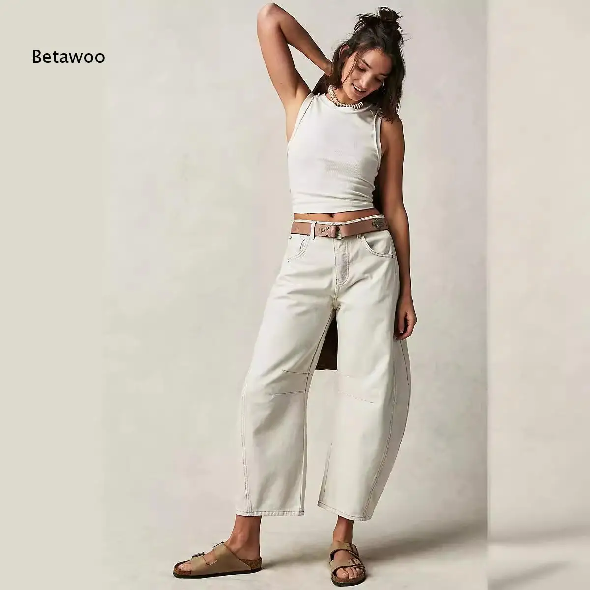 Women's High Waisted Wide Leg Denim Jeans Loose Fit Baggy Straight Leg Pants Casual Streetwear Trousers for Daily Wear
Women's High Waisted Wide Leg Denim Jeans Loose Fit Baggy Straight Leg Pants Casual Streetwear Trousers for Daily Wear