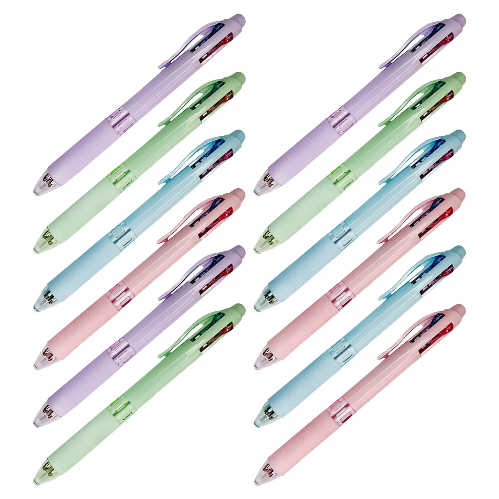 12Pcs Multicolor Ballpoint Pen Retractable 4-in-1 Colored Pens Assorted Ink for Journaling Note Taking School Office Supplies
12Pcs Multicolor Ballpoint Pen Retractable 4-in-1 Colored Pens Assorted Ink for Journaling Note Taking School Office Supplies
