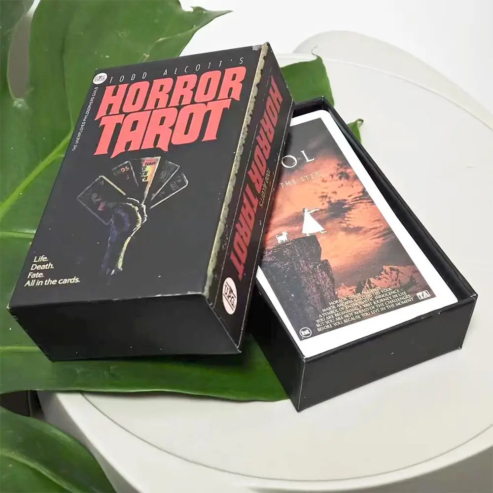 Horror-Themed Card Deck with Illustrations Inspired by Macabre Literature and Spooky Pop Culture - Boxed Set with78 Cards 12*7cm
Horror-Themed Card Deck with Illustrations Inspired by Macabre Literature and Spooky Pop Culture - Boxed Set with78 Cards 12*7cm