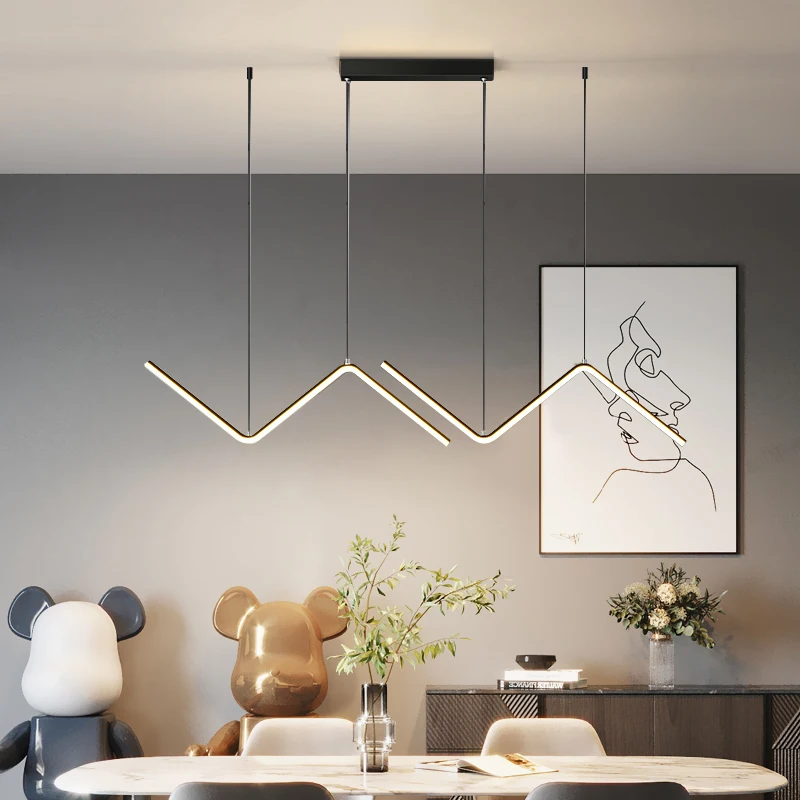 Restaurant modern minimalist atmosphere Nordic creative chandelier, bedroom lighting
Restaurant modern minimalist atmosphere Nordic creative chandelier, bedroom lighting