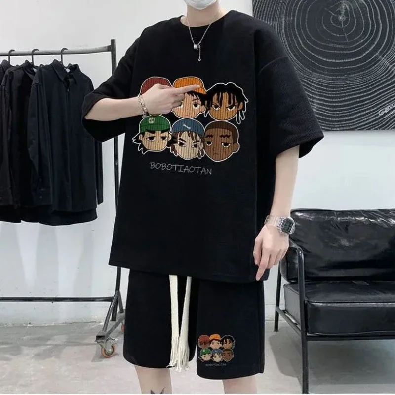 Nylon T-shirts Shorts Men Graphic Sports Suits Print Cheap Clothes Two-piece Set Chic Korean Style 2025 Outfits Trendy Man Sets
Nylon T-shirts Shorts Men Graphic Sports Suits Print Cheap Clothes Two-piece Set Chic Korean Style 2025 Outfits Trendy Man Sets