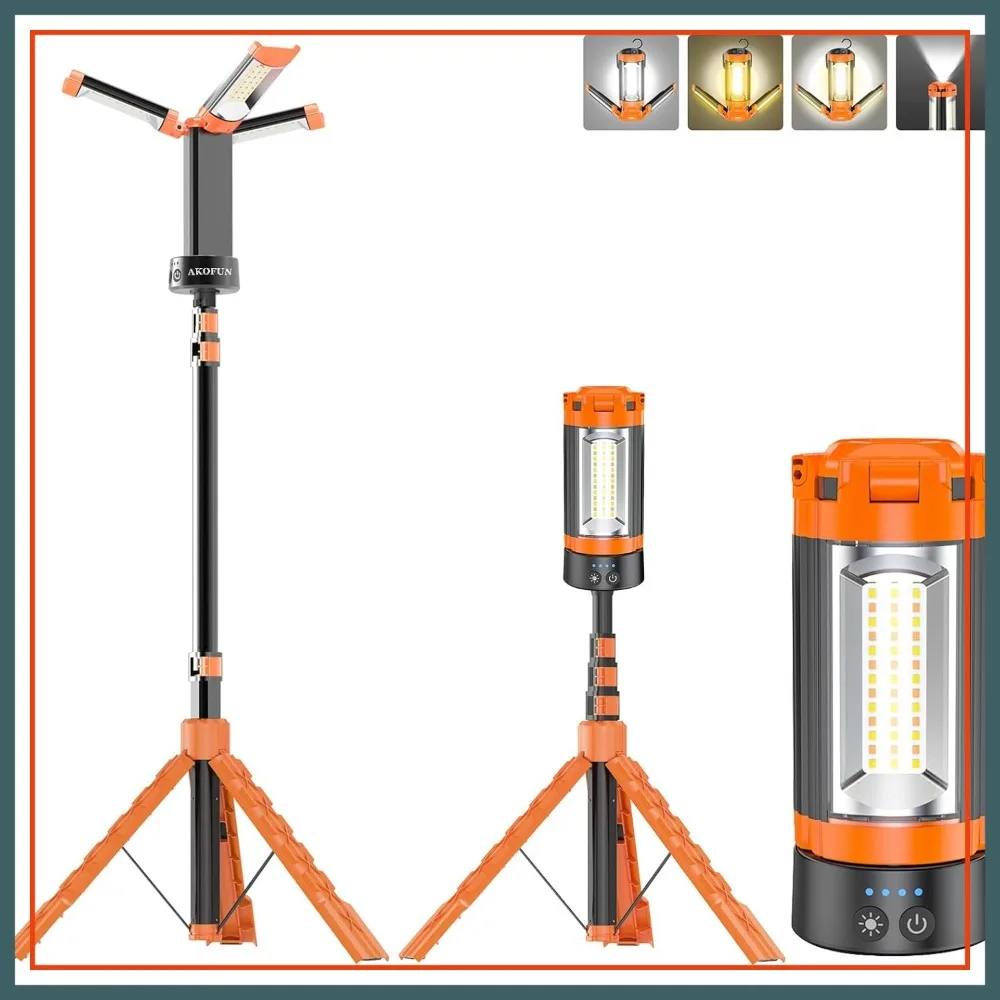 12000mAh Rechargeable Work Light, 10000 Lumen Dimmable with 3 LED Heads, Magnetic & Tripod
12000mAh Rechargeable Work Light, 10000 Lumen Dimmable with 3 LED Heads, Magnetic & Tripod