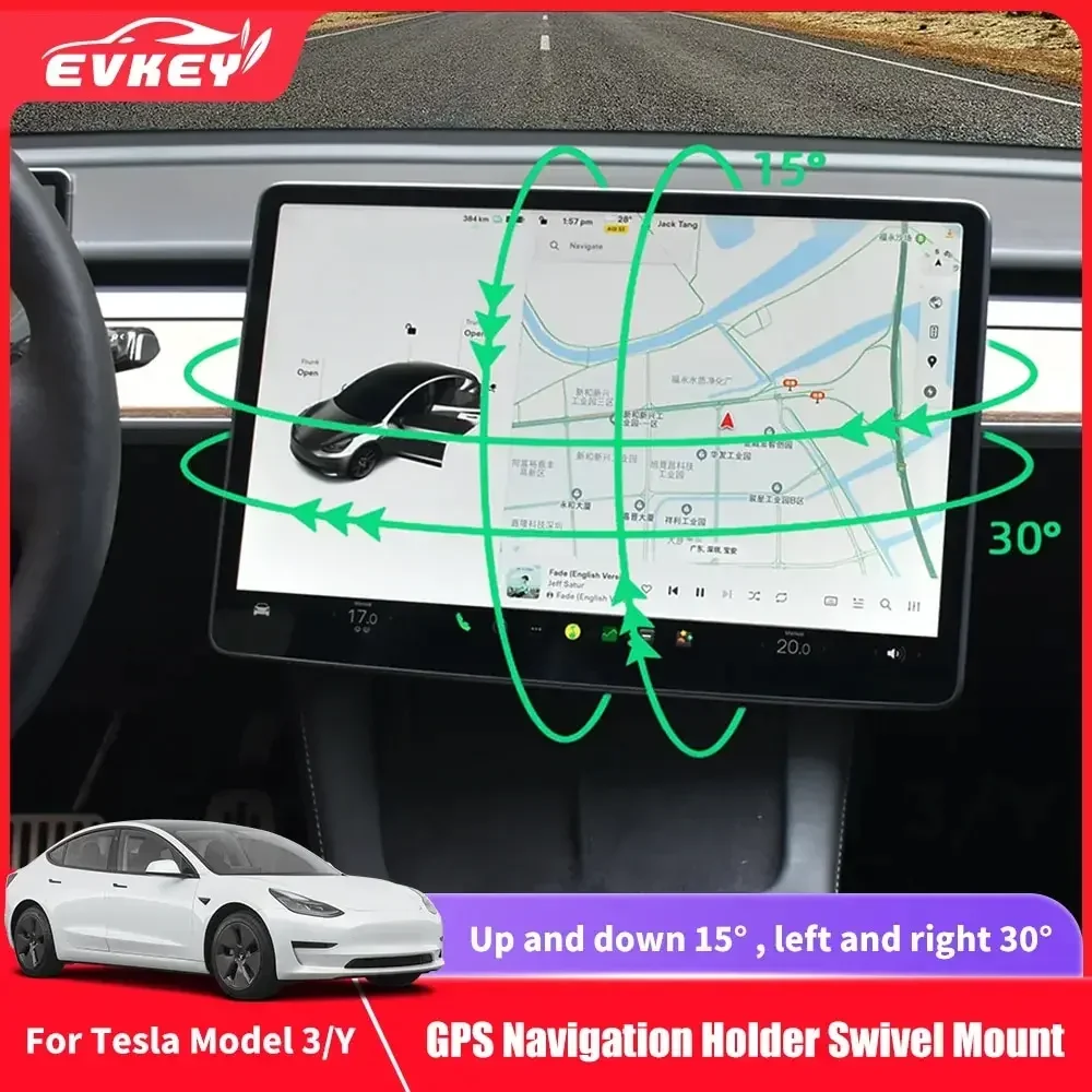 EVKEY For Tesla Model 3 Model Y Accessories Central Control Screen Display Rotation Bracket GPS Navigation Holder Swivel Mount
EVKEY For Tesla Model 3 Model Y Accessories Central Control Screen Display Rotation Bracket GPS Navigation Holder Swivel Mount