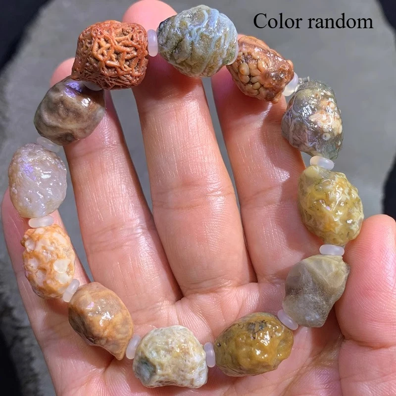 Браслет из натурального агата Гоби, модный и универсальный изысканный браслет.
Браслет из натурального агата Гоби, модный и универсальный изысканный браслет.