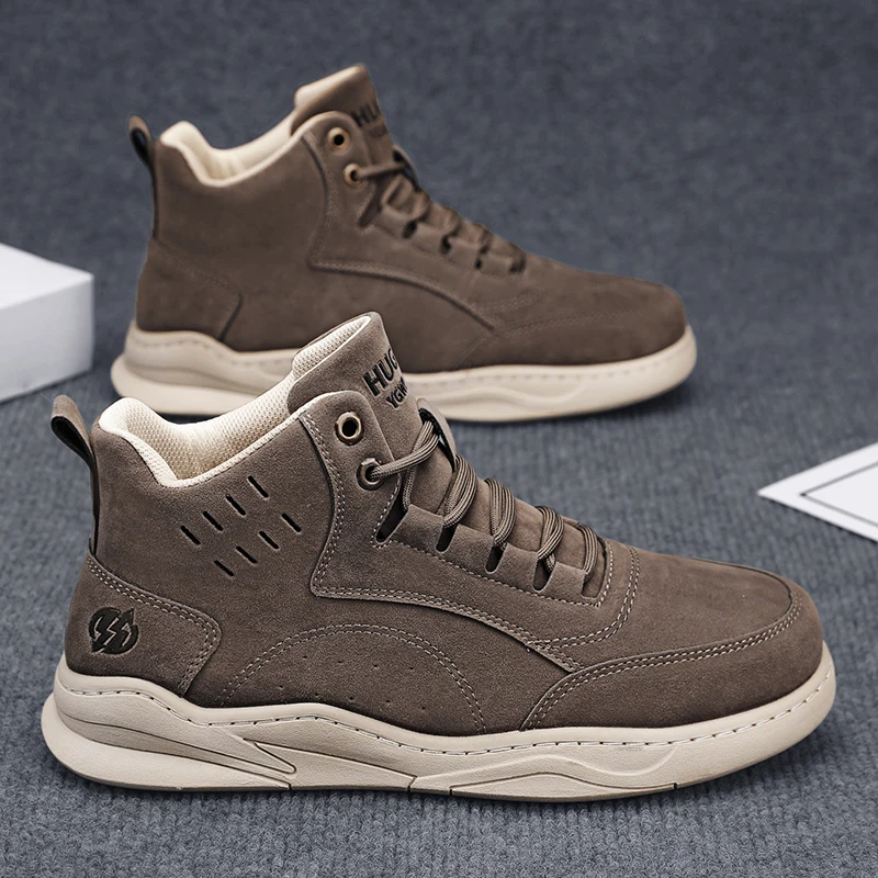 Retro High-Top Men's Shoes Spring Casual Faux Suede Soft Bottom Anti-Slip Increased Height Platform Sports Shoes for Men
Retro High-Top Men's Shoes Spring Casual Faux Suede Soft Bottom Anti-Slip Increased Height Platform Sports Shoes for Men