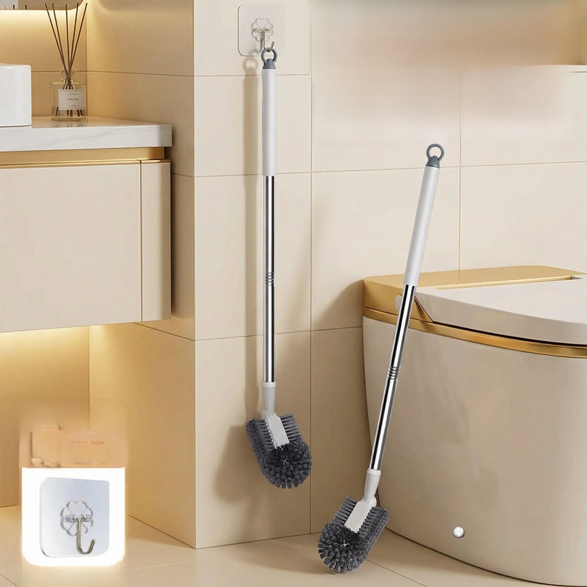 Long Handle Toilet Brush Hard Bristle Cleaning Stick Bathroom Household Cleaning Tool Toilet Cleaner Durable Metal Brush
Long Handle Toilet Brush Hard Bristle Cleaning Stick Bathroom Household Cleaning Tool Toilet Cleaner Durable Metal Brush