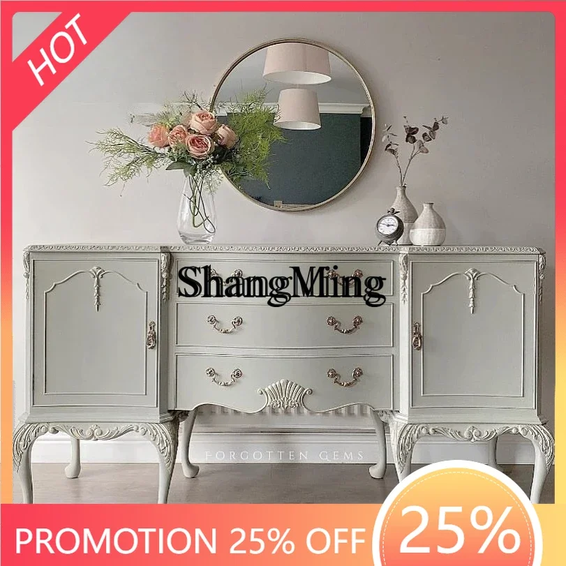 ZYY exquisite advanced modern simple solid wood carved furniture retro white porch cabinets, living room decorative cabinets
ZYY exquisite advanced modern simple solid wood carved furniture retro white porch cabinets, living room decorative cabinets