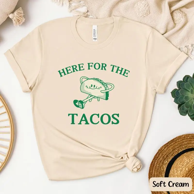 Футболка Taco Lover Here For The Tacos, забавная шутка с юмором Foodie 
Футболка Taco Lover Here For The Tacos, забавная шутка с юмором Foodie