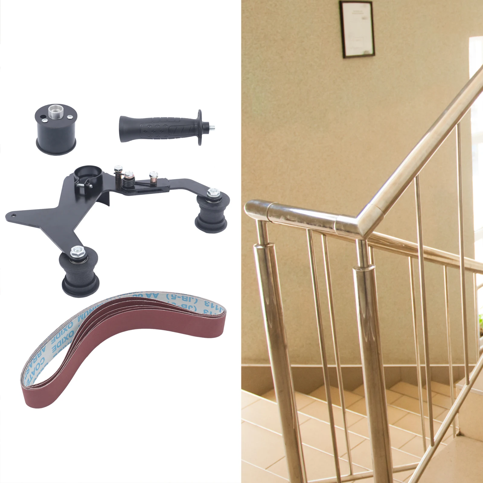 Tube Belt Sander Attachment Kit For 5/8-11 American Angle Grinder Sanding Pipe Adapt
Tube Belt Sander Attachment Kit For 5/8-11 American Angle Grinder Sanding Pipe Adapt