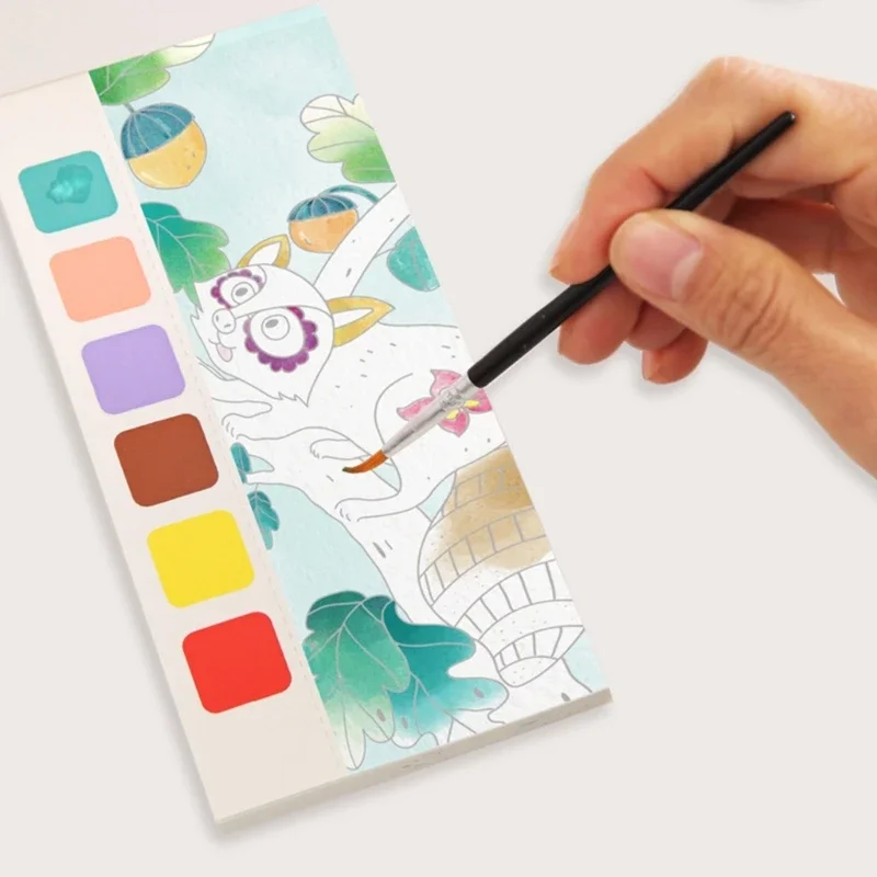 Watercolor Coloring Art Craft Drawing Set Watercolor Book Water Color Paint Set with Paint Brush for Toddler H8WD
Watercolor Coloring Art Craft Drawing Set Watercolor Book Water Color Paint Set with Paint Brush for Toddler H8WD